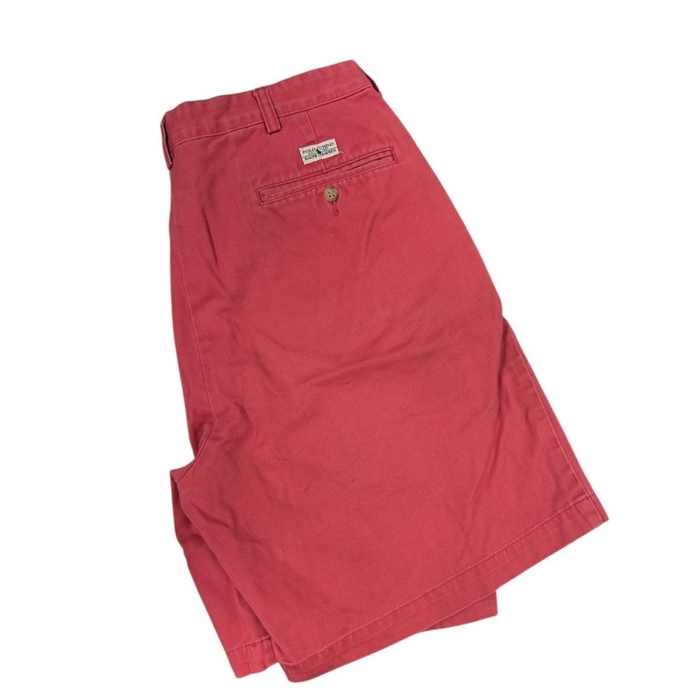Vintage 1990s Ralph Lauren Chino Men’s Pleated Shorts Size 35 - Picture 3 of 5
